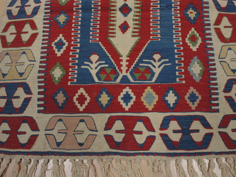 Kilim Red Flat Woven 36 X 52 Area Rug 100-109480 Image 9