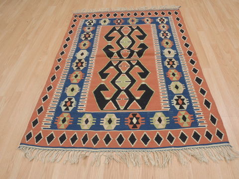 Kilim Red Flat Woven 39 X 52 Area Rug 100-109482 Image 10