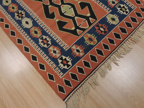 Kilim Red Flat Woven 39 X 52 Area Rug 100-109482 Image 11