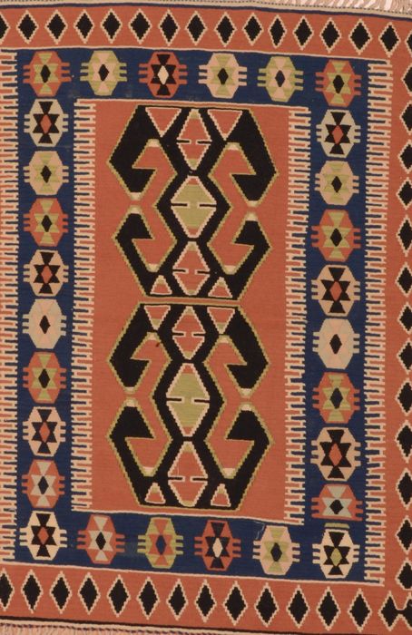 Kilim Red Flat Woven 39 X 52 Area Rug 100-109482 Image 0