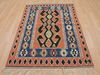 Kilim Red Flat Woven 39 X 52  Area Rug 100-109482 Thumb 1
