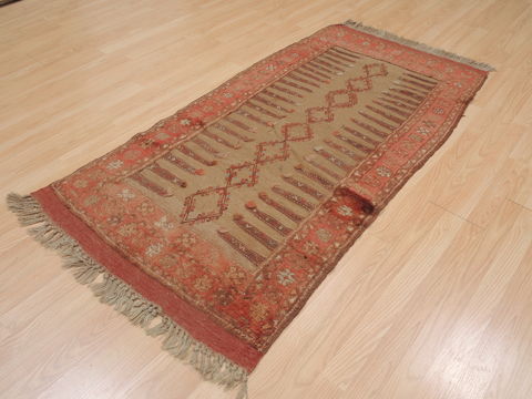 Kilim Brown Flat Woven 30 X 58 Area Rug 100-109488 Image 5