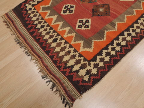 Kilim Brown Runner Flat Woven 44 X 88 Area Rug 100-109490 Image 10