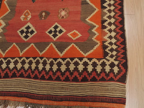 Kilim Brown Runner Flat Woven 44 X 88 Area Rug 100-109490 Image 12