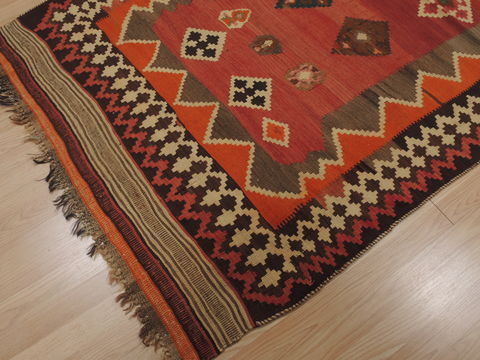 Kilim Brown Runner Flat Woven 44 X 88 Area Rug 100-109490 Image 13