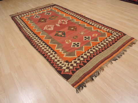 Kilim Brown Runner Flat Woven 44 X 88 Area Rug 100-109490 Image 3