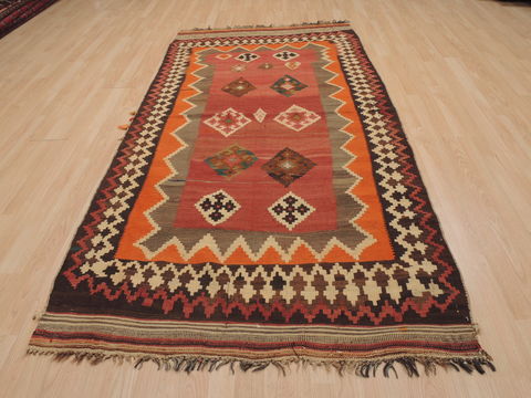 Kilim Brown Runner Flat Woven 44 X 88 Area Rug 100-109490 Image 4