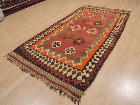 Kilim Brown Runner Flat Woven 44 X 88 Area Rug 100-109490 Image 5