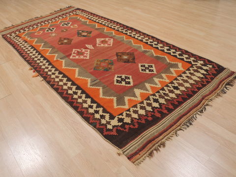Kilim Brown Runner Flat Woven 44 X 88 Area Rug 100-109490 Image 6