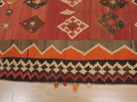 Kilim Brown Runner Flat Woven 44 X 88 Area Rug 100-109490 Image 7