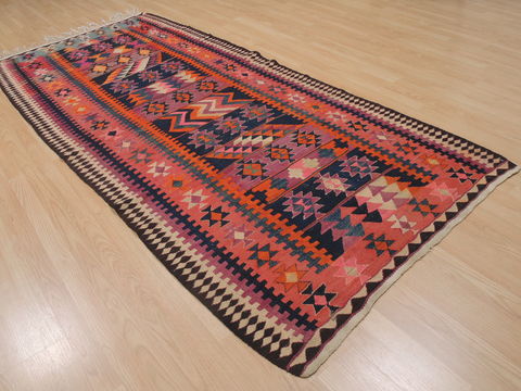 Kilim Red Runner Flat Woven 40 X 94 Area Rug 100-109492 Image 12