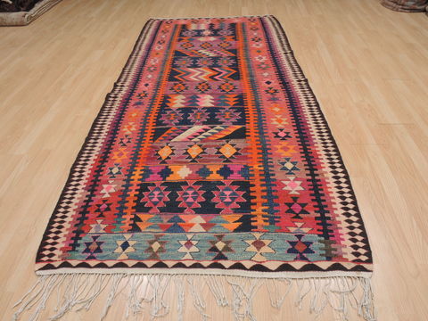 Kilim Red Runner Flat Woven 40 X 94 Area Rug 100-109492 Image 13