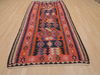 Kilim Red Runner Flat Woven 40 X 94 Area Rug 100-109492 Thumb 1
