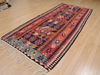 Kilim Red Runner Flat Woven 40 X 94 Area Rug 100-109492 Thumb 3