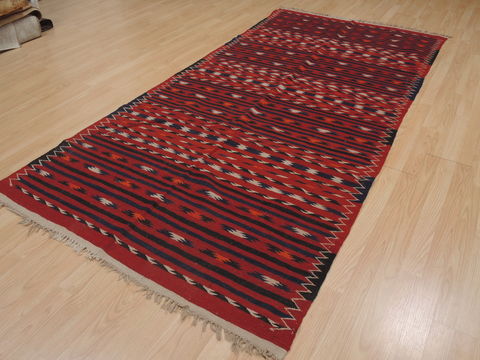 Kilim Red Runner Flat Woven 43 X 92 Area Rug 100-109494 Image 14