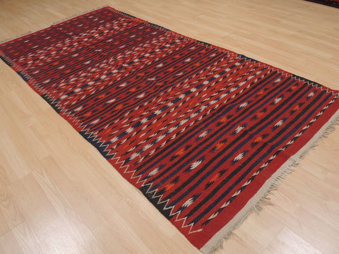 Kilim Red Runner Flat Woven 43 X 92 Area Rug 100-109494 Image 15
