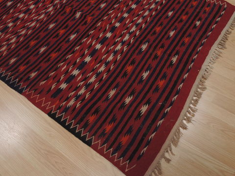 Kilim Red Runner Flat Woven 43 X 92 Area Rug 100-109494 Image 9