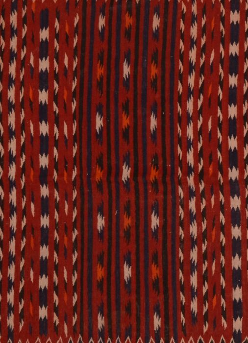 Kilim Red Runner Flat Woven 43 X 92 Area Rug 100-109494 Image 0