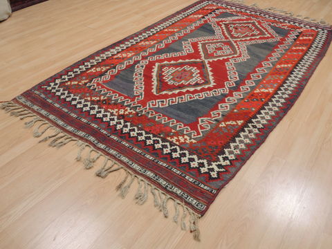 Kilim Blue Flat Woven 411 X 88 Area Rug 100-109499 Image 1
