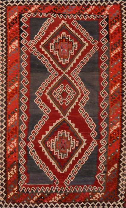 Kilim Blue Flat Woven 411 X 88 Area Rug 100-109499 Image 0
