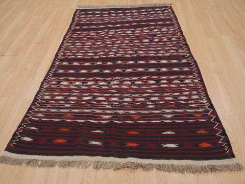 Kilim Red Flat Woven 39 X 511 Area Rug 100-109502 Image 1