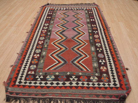 Kilim Red Flat Woven 45 X 74 Area Rug 100-109503 Image 1