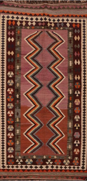 Kilim Red Flat Woven 45 X 74 Area Rug 100-109503 Image 0
