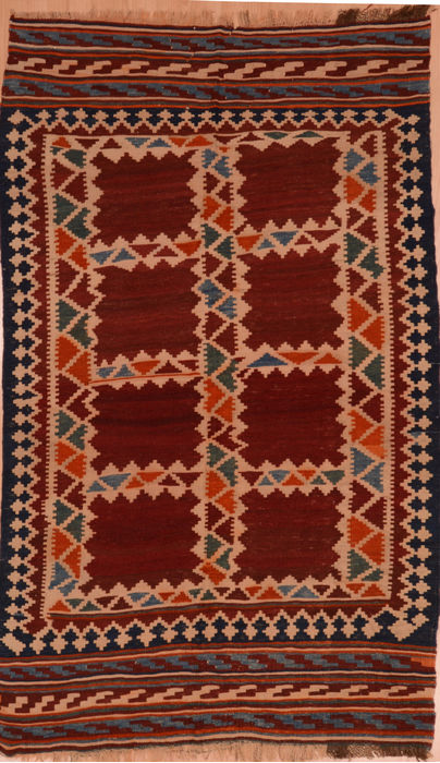 Kilim Red Flat Woven 42 X 74 Area Rug 100-109507 Image 0