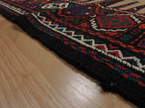 Kilim Red Square Hand Knotted 36 X 43 Area Rug 100-109508 Image 14