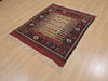 Kilim Red Square Hand Knotted 36 X 43 Area Rug 100-109508 Thumb 2