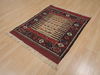 Kilim Red Square Hand Knotted 36 X 43 Area Rug 100-109508 Thumb 5