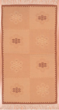 Kilim Beige Flat Woven 3'0" X 5'1"  Area Rug 100-109515