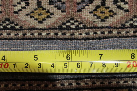 Bokhara Grey Runner Hand Knotted 20 X 60 Area Rug 155-109518 Image 7