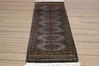 Bokhara Grey Runner Hand Knotted 20 X 60  Area Rug 155-109518 Thumb 1