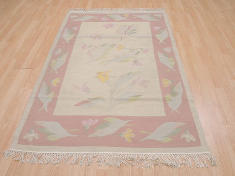 Kilim Beige Flat Woven 40 X 511 Area Rug 100-109519 Image 1