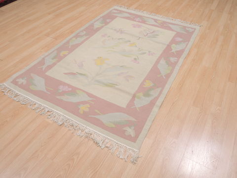Kilim Beige Flat Woven 40 X 511 Area Rug 100-109519 Image 2