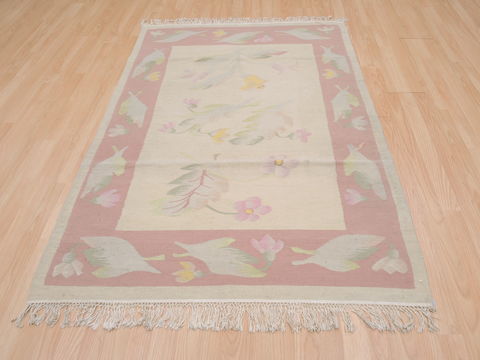 Kilim Beige Flat Woven 40 X 511 Area Rug 100-109519 Image 9