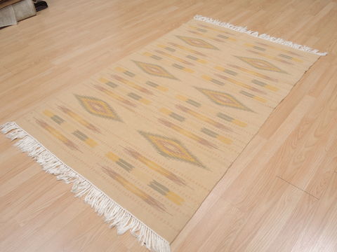 Kilim Beige Flat Woven 40 X 61 Area Rug 100-109522 Image 4