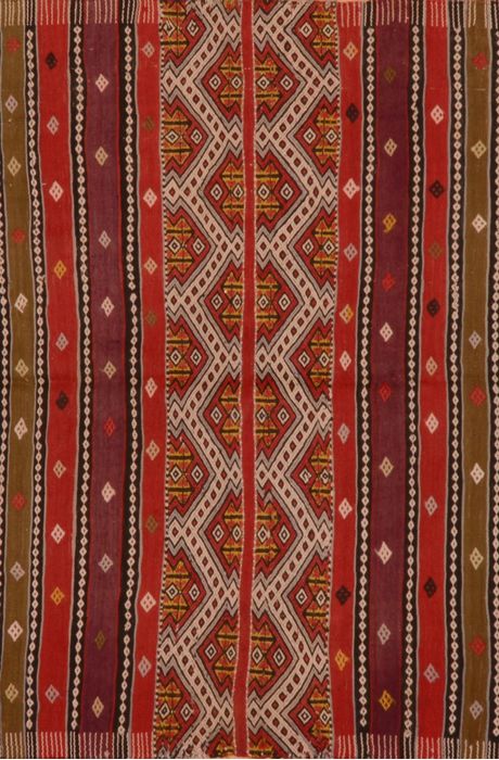 Kilim Red Flat Woven 48 X 56 Area Rug 100-109532 Image 0