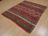 Kilim Red Flat Woven 48 X 56 Area Rug 100-109532 Thumb 2