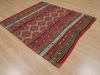Kilim Red Flat Woven 48 X 56 Area Rug 100-109532 Thumb 3