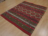 Kilim Red Flat Woven 48 X 56 Area Rug 100-109532 Thumb 7