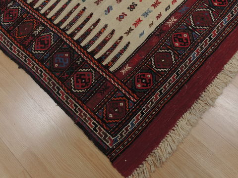 Kilim Red Square Flat Woven 33 X 33 Area Rug 100-109535 Image 6