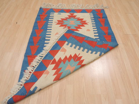 Kilim Red Flat Woven 38 X 54 Area Rug 100-109536 Image 12