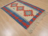 Kilim Red Flat Woven 38 X 54 Area Rug 100-109536 Thumb 2