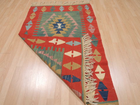 Kilim Red Flat Woven 37 X 56 Area Rug 100-109538 Image 10