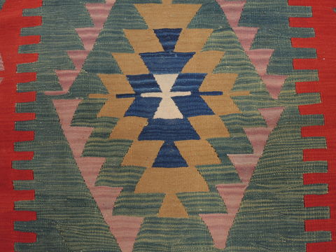 Kilim Red Flat Woven 37 X 56 Area Rug 100-109538 Image 7