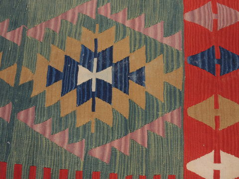 Kilim Red Flat Woven 37 X 56 Area Rug 100-109538 Image 8
