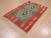 Kilim Red Flat Woven 37 X 56 Area Rug 100-109538 Thumb 3