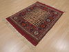 Kilim Red Square Flat Woven 33 X 33 Area Rug 100-109539 Thumb 4